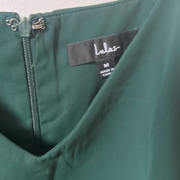 LULUS | Reinette Dark Green Midi Dress - Picture 7 of 8